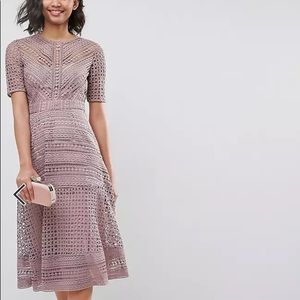 ASOS Premium Occasion Lace Midi Dress